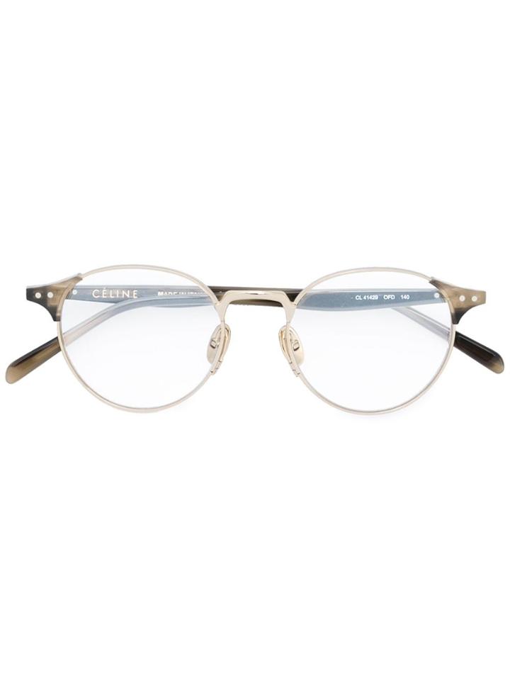 Céline Eyewear Round Optical Glasses - Black
