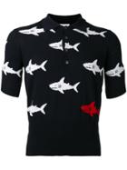 Thom Browne Shark Slim-fit Polo Shirt - Blue