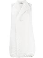 Issey Miyake Plissé Top - White