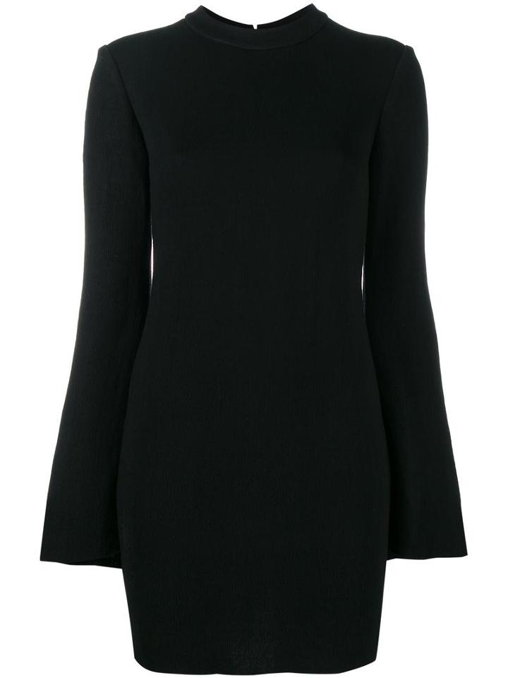 Ellery Bell-sleeve Mini Dress, Women's, Size: 10, Black, Viscose/polyamide