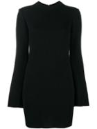 Ellery Bell-sleeve Mini Dress, Women's, Size: 10, Black, Viscose/polyamide