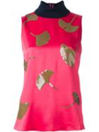 3.1 Phillip Lim Sequin Ginkgo Tank Top, Women's, Size: 4, Pink/purple, Acetate/viscose/silk