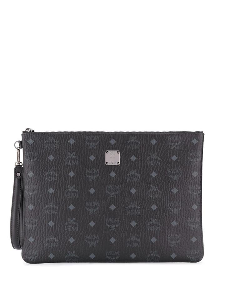 Mcm Flat Purse - Black