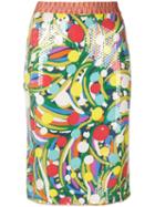 Missoni Pre-owned Sequinned Fitted Skirt - Multicolour