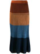 Marco De Vincenzo Ribbed Skirt - Blue