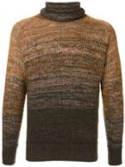 Maison Flaneur Ombre Turtleneck Sweater - Brown