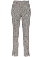 Blindness Houndstooth Print Trousers - Black