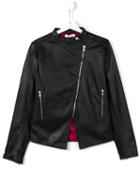 Dondup Kids Classic Biker Jacket, Girl's, Size: 14 Yrs, Black