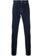 Ermenegildo Zegna Straight Leg Jeans, Men's, Size: 36, Blue, Cotton/spandex/elastane