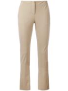 Theory - Tennyson Skinny Trousers - Women - Cotton/nylon/polyester/spandex/elastane - 0, Nude/neutrals, Cotton/nylon/polyester/spandex/elastane