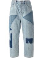 Marc By Marc Jacobs Patchwork Cropped Jeans, Size: 29, Blue, Cotton