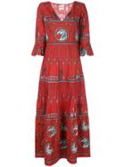 Le Sirenuse Julia Diefenbach-print Maxi Dress - Red