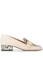 Bally Janelle Pyhton Heel Loafers - Neutrals