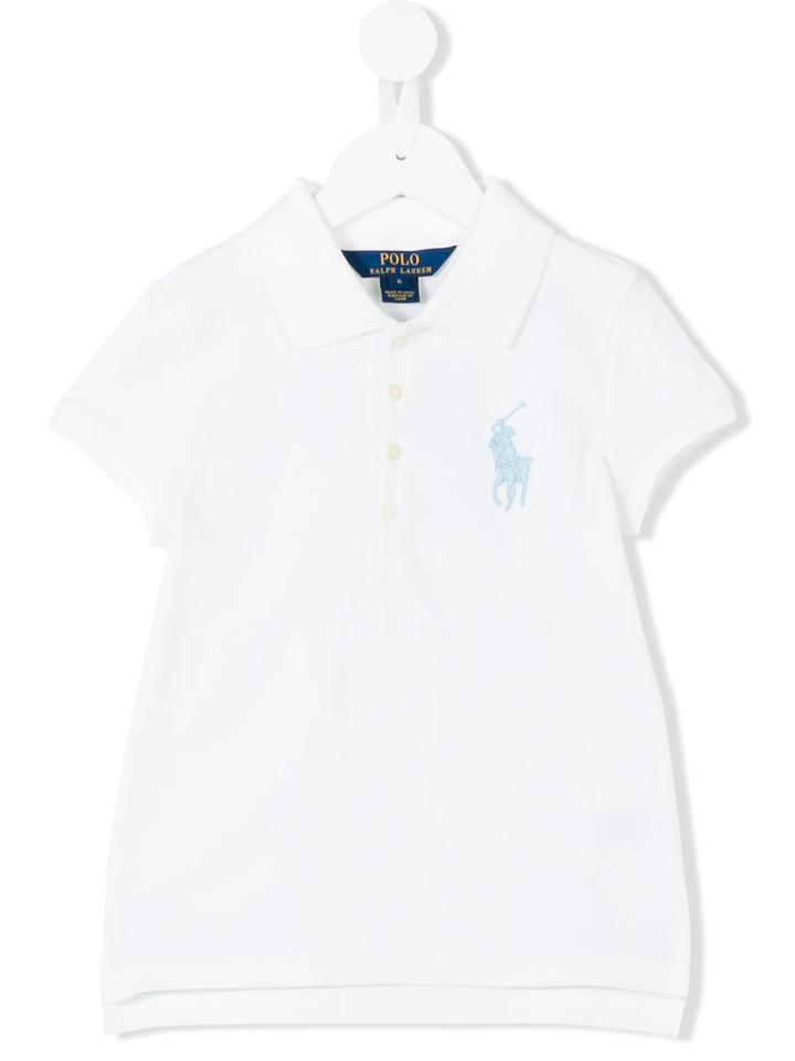 Ralph Lauren Kids - Slit Sides Polo Shirt - Kids - Cotton/spandex/elastane - 3 Yrs, White