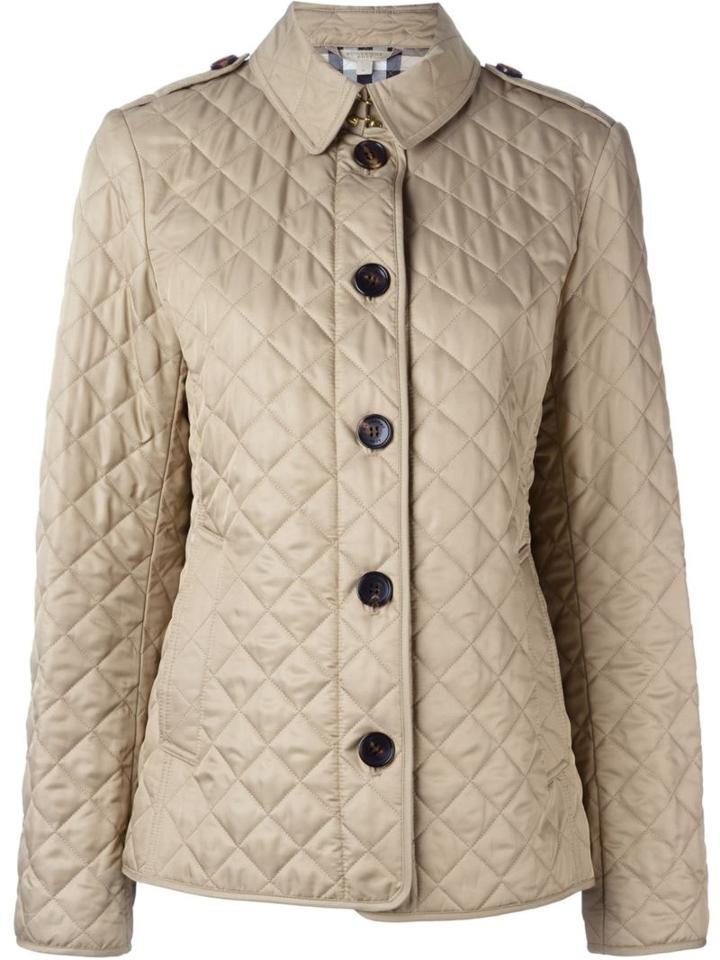 Burberry Classic Quilted Jacket, Women's, Size: Xs, Nude/neutrals, Cotton/polyester