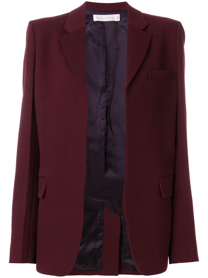 Victoria Beckham Single Breasted Jacket - Red