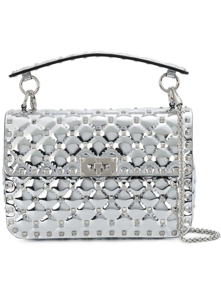 Valentino Rockstud Spike Chain Bag - Metallic