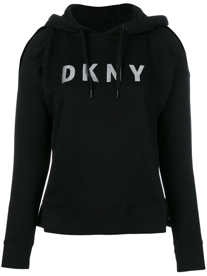 Dkny Designer Cut Hoodie - Black