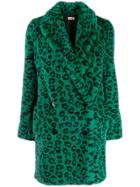 Zadig & Voltaire Motty Leopard Print Coat - Green