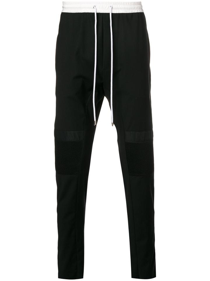 Les Hommes Low Rise Track Pants - Black