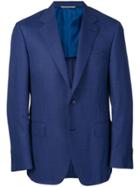 Canali Two Button Blazer Jacket - Blue