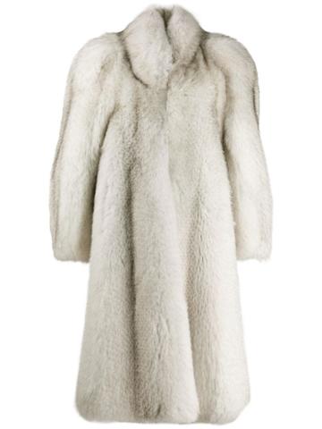 Attico Oversized Mid-length Coat - White