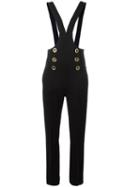 Chloé Straight Leg Dungarees, Women's, Size: 34, Black, Cotton/virgin Wool