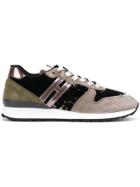 Hogan Contrast Panel Sneakers - Multicolour