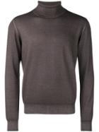 Tagliatore Roll Neck Jumper - Brown