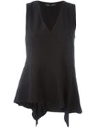Proenza Schouler Draped Tank Top, Women's, Size: 10, Black, Acetate/viscose