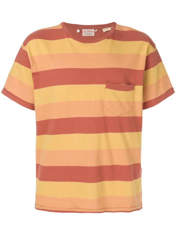 Levi's Vintage Clothing Striped Pocket T-shirt - Yellow & Orange