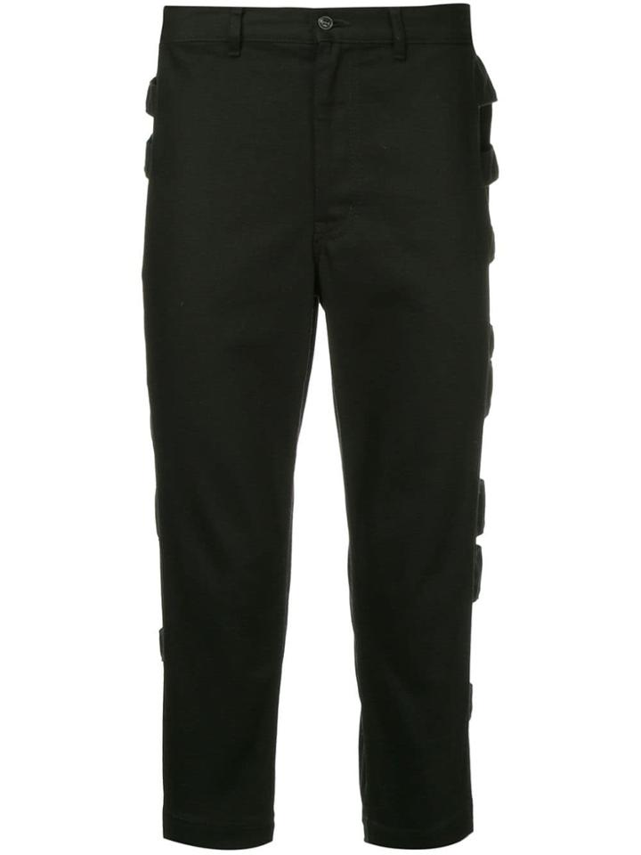 Comme Des Garçons Vintage Strappy Cropped Trousers - Black