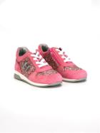 Hogan Kids Interactive Sneakers, Girl's, Size: 27, Pink/purple