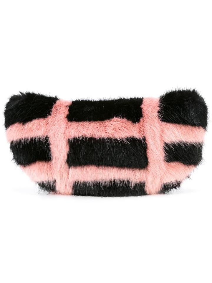 Shrimps Faux Fur Bag, Women's, Black, Modacrylic/polyester/acetate/viscose