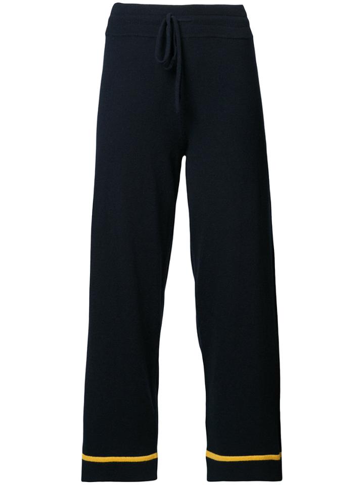 Chinti & Parker Striped Trim Trousers - Blue