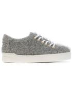 Suecomma Bonnie Lace-up Tinsel Sneakers - Grey