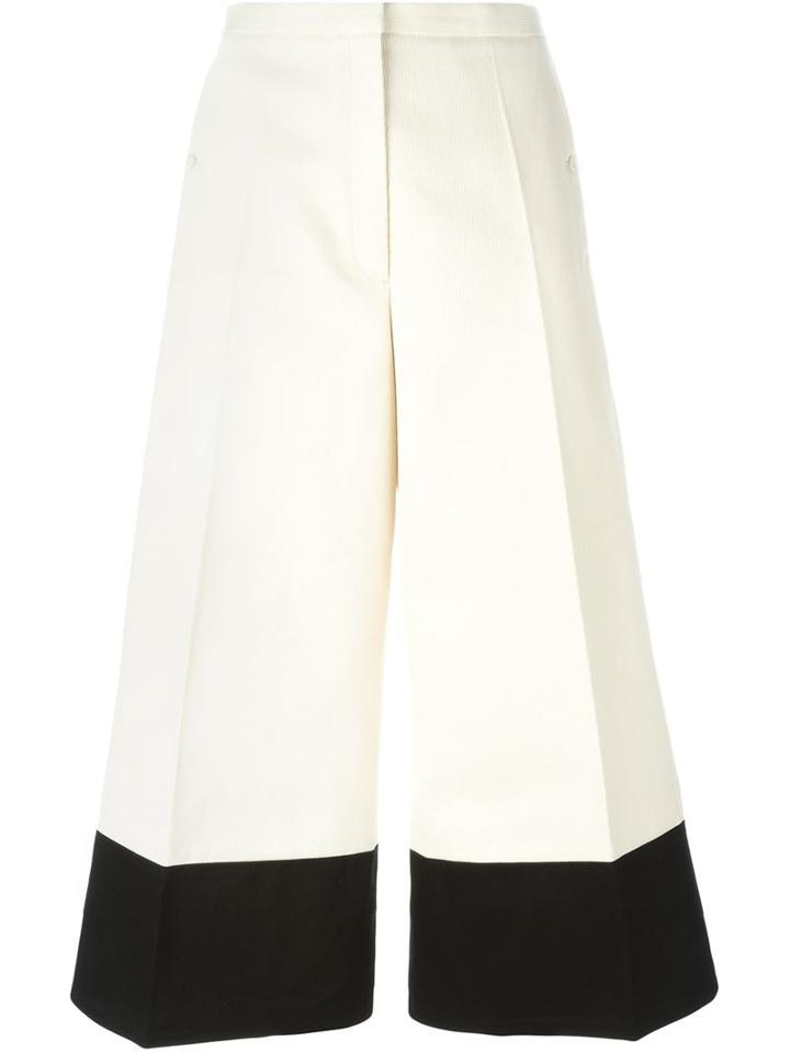 Lemaire Cropped Trousers, Women's, Size: 36, White, Cotton