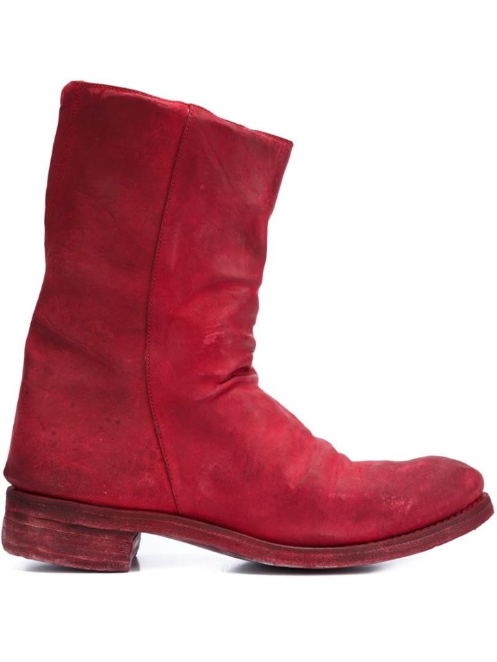 A Diciannoveventitre Double Zipper Boots