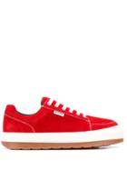 Sunnei Contrast Stitch Low-top Sneakers - Red