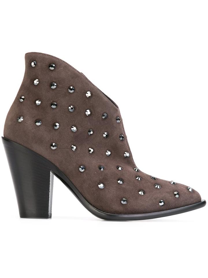 Giuseppe Zanotti Design Stud Embellished Ankle Boots