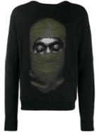 Ih Nom Uh Nit Balaclava Print Sweater - Black