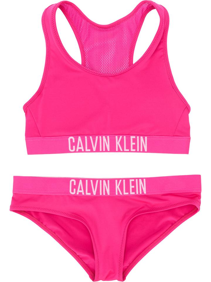 Calvin Klein Kids Teen Branded Bikini - Pink & Purple