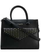 Lancaster - Studded Tote Bag - Women - Leather/metal - One Size, Black, Leather/metal