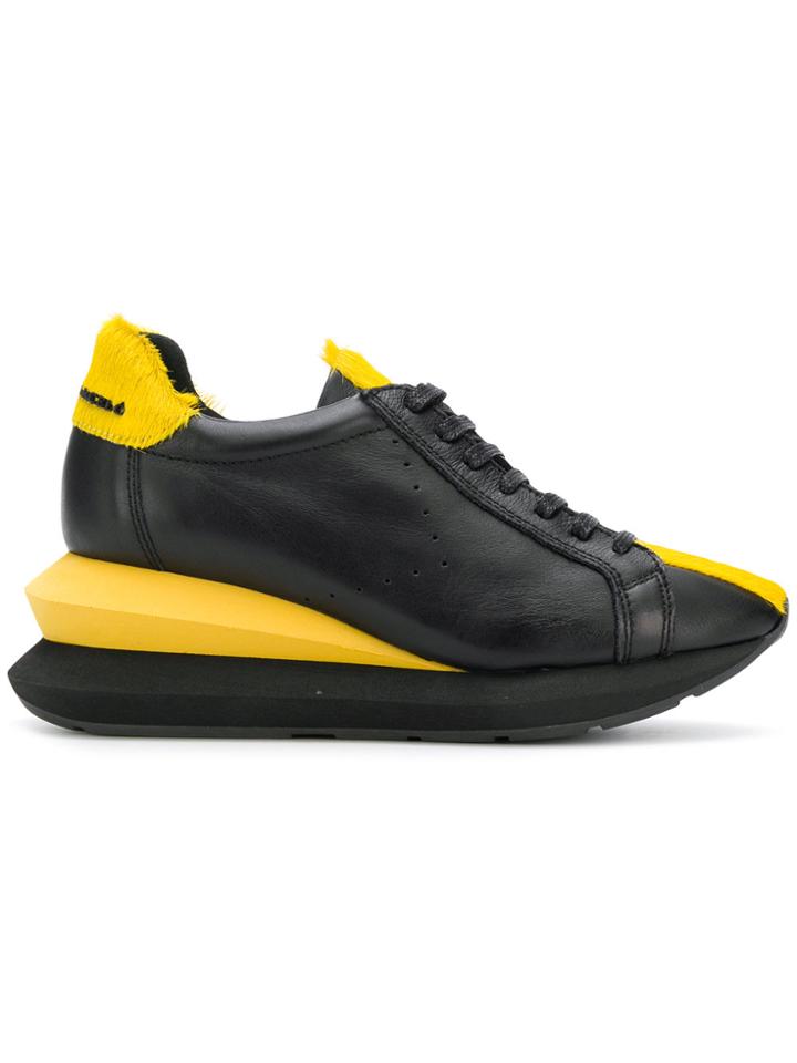 Manuel Barceló Contrast Low-top Sneakers - Black
