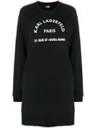 Karl Lagerfeld Rue St Guillaume Sweatdress - Black