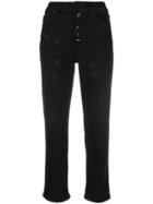 Dondup Button Detail Jeans - Black