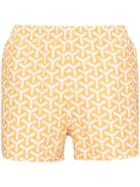 Timo Trunks Geometric Print Swim Shorts - Yellow