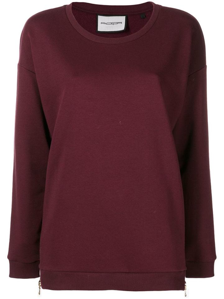 Roqa Loose Fit Sweatshirt - Red