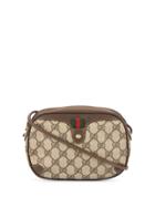 Gucci Pre-owned Shelly Line Gg Supreme Crossbody Bag - Brown