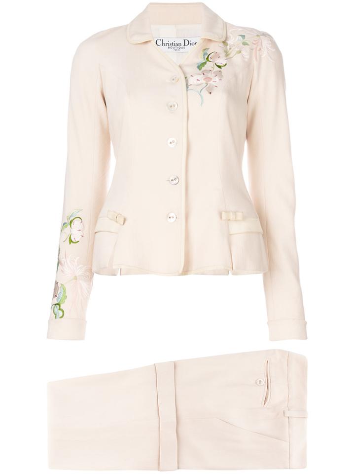 Christian Dior Vintage Embroidered Suit - Nude & Neutrals